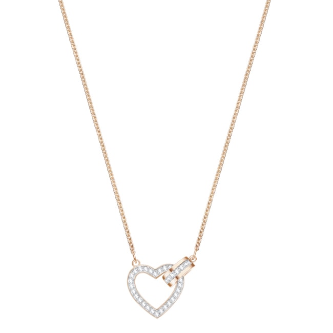 Swarovski Lovely Halskette, weiss, rosé vergoldet - 5368540