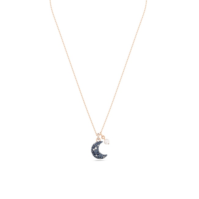 Swarovski Luna Necklace Moon, Multicolored, Rose gold-tone plated - 5671585