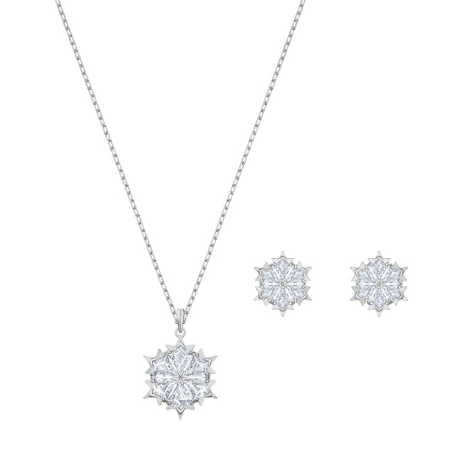 Swarovski Magic Snowflake Set | necklace with earring - 5506235