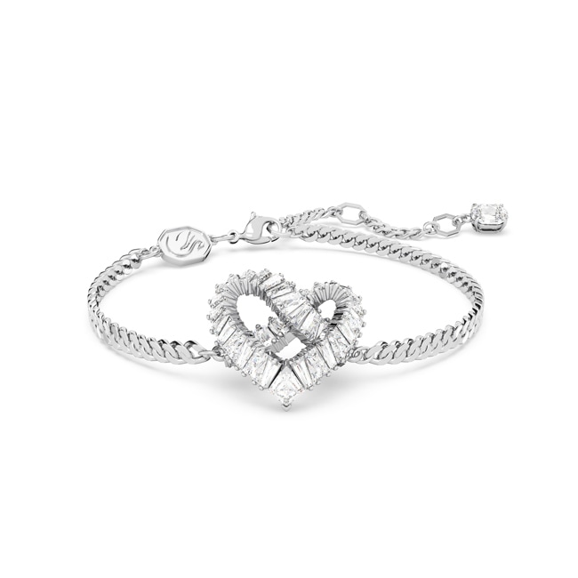 Swarovski Bracelet Matrix Nœud, Blanc, Métal rhodié - 5648299
