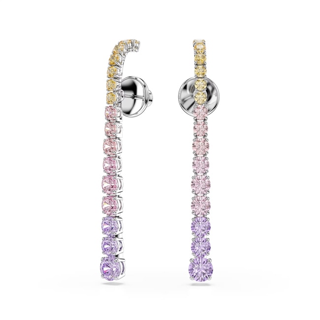 Swarovski Matrix Gradient Drop-Ohrhänger Rund Mehrfarbig rhodiniert - 5751195