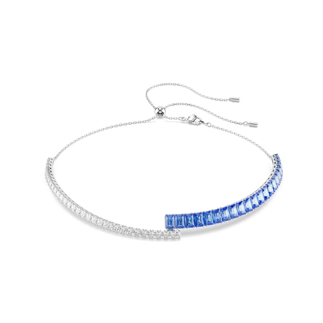 Swarovski Matrix Halsband Blau rhodiniert - 5722464