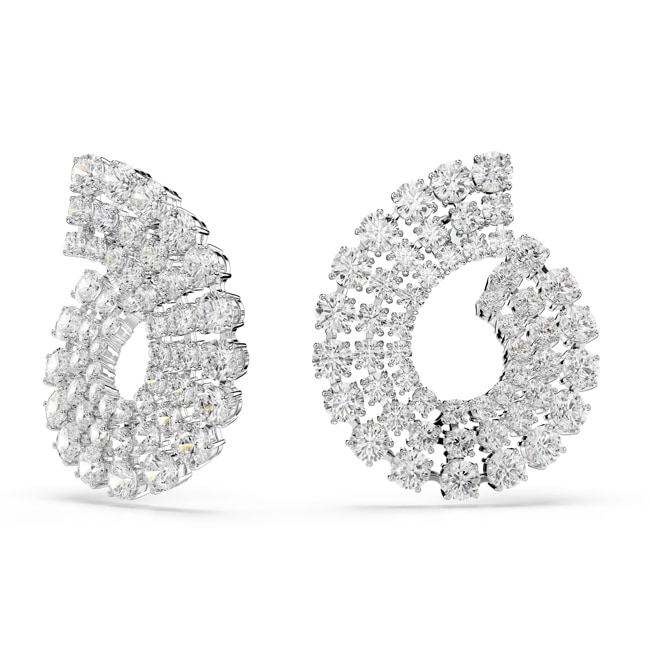 Swarovski Boucles d'oreilles Matrix Diverses tailles rondes rhodié - 5705834
