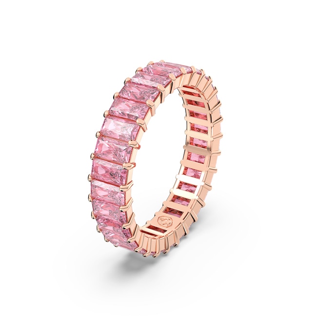 Swarovski Matrix Ring, Baguette-Schliff, Rosa, Roségold-Legierungsschicht Swarovski Matrix Ring, Baguette-Schliff, Rosa, Roségold-Legierungsschicht - M5648286