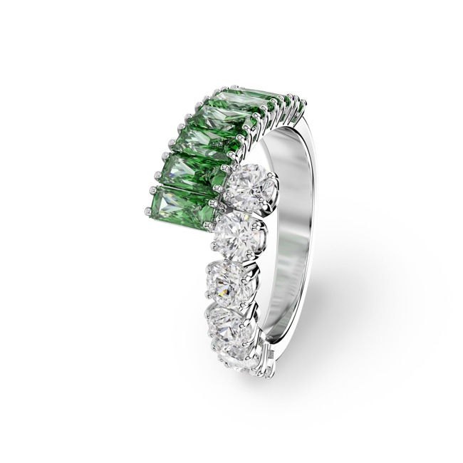 Swarovski Bague Matrix Verte rhodié - M5722456