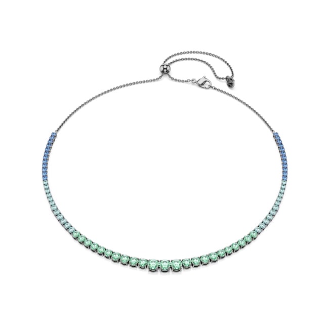 Swarovski Matrix Tennis Halskette Mehrfarbig rutheniert - 5751192