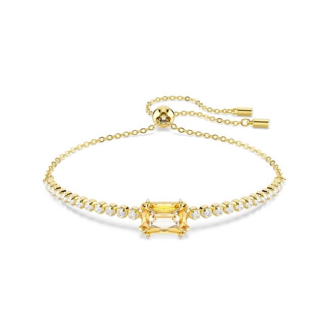 Swarovski Bracelet Tennis Matrix Caramel Plaqué or - 5730699