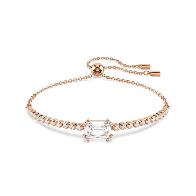 Swarovski Matrix Tennis Bracelet White rose gold-plated - 5730706