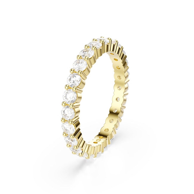 Swarovski Matrix Vittore Eternity Ring Round White gold-plated - M5753849