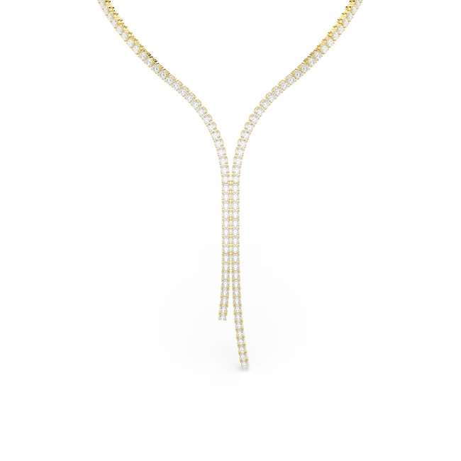 Swarovski Collier en Y Matrix Blanc Plaqué or - 5750601