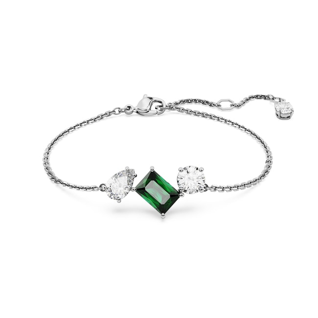 Swarovski Bracelet Mesmera, Tailles variées, Vert, Métal rhodié - 5668360