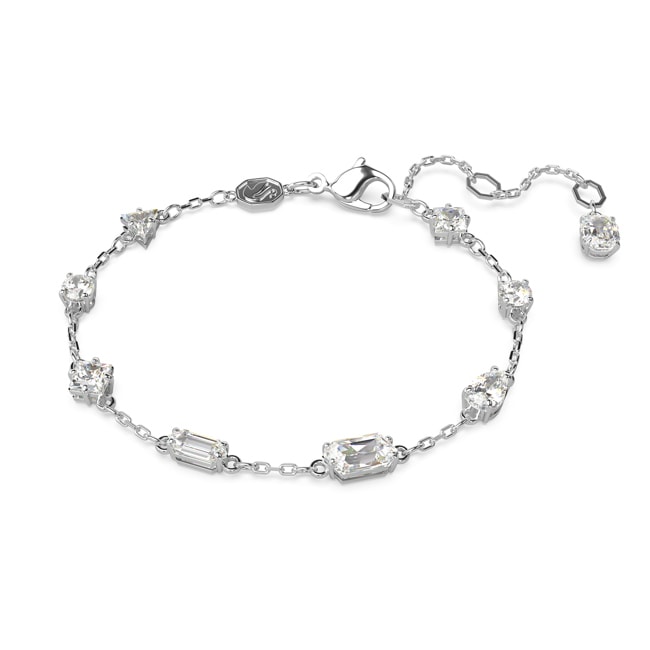 Swarovski Mesmera bracelet Mixed cuts, Scattered design, White, Rhodium plated - 5661530