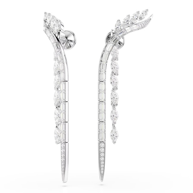 Swarovski Pendants d'oreilles Mesmera Tailles variées Blanc rhodié - 5753675