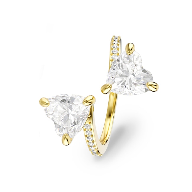 Swarovski Mesmera Offener Ring Herz Weiss vergoldet - M5705592