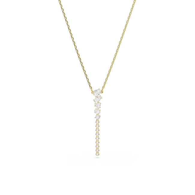 Swarovski Collier en Y Mesmera Tailles variées Blanc Plaqué or - 5747997