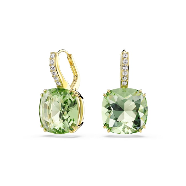 Swarovski Millenia Drop-Ohrhänger Grün vergoldet - 5764822
