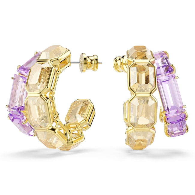 Swarovski Millenia Hoop Earrings Multicolored gold-plated - 5725757