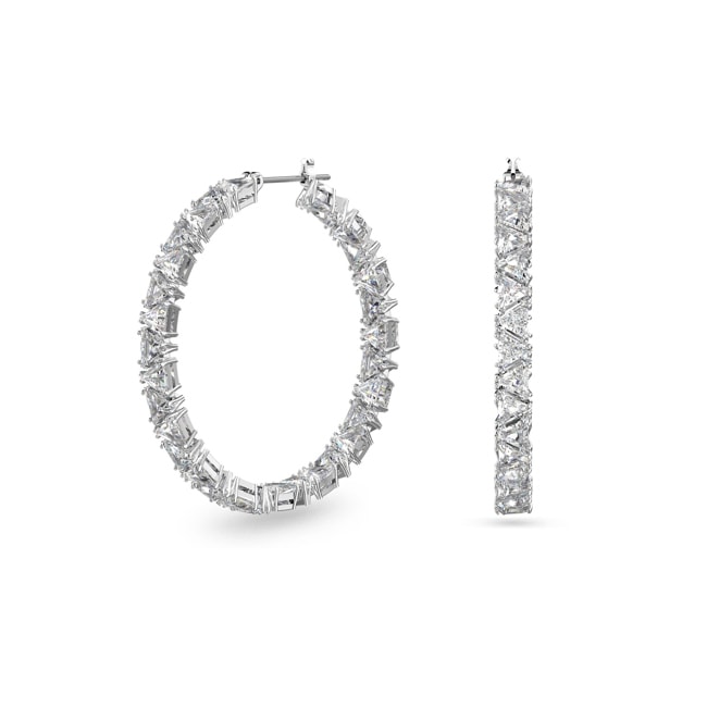 Swarovski Millenia Kreolen, weiss, rhodiniert  Swarovski Millenia Kreolen, weiss, rhodiniert - 5632466