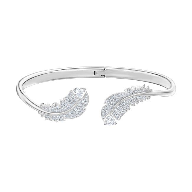Swarovski Nice Bangle, white, rhodium plated - M5515032