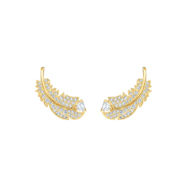 Swarovski Nice Ohrstecker, weiss, vergoldet - 5505623