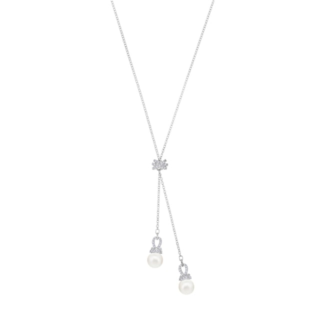 Swarovski Collier en Y Originally, blanc, métal rhodié - 5467313