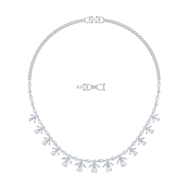 Swarovski Collier Palace, blanc, métal rhodié - 5505495