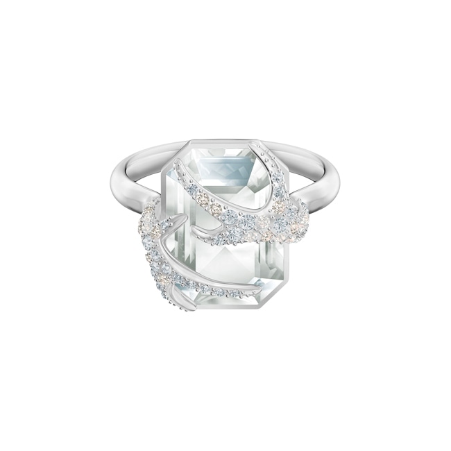 Swarovski Bague Cocktail Polar Bestiary, blanc, métal rhodié - M5515093