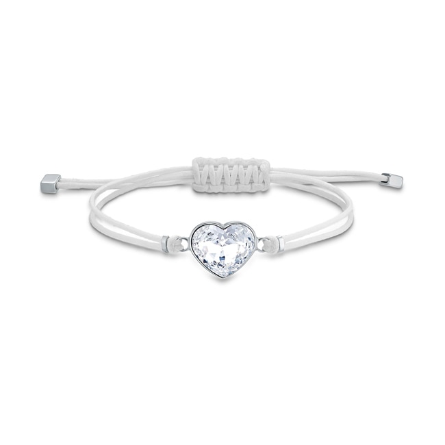 Swarovski Bracelet Power Collection Heart, blanc, acier inoxydable - 5523696