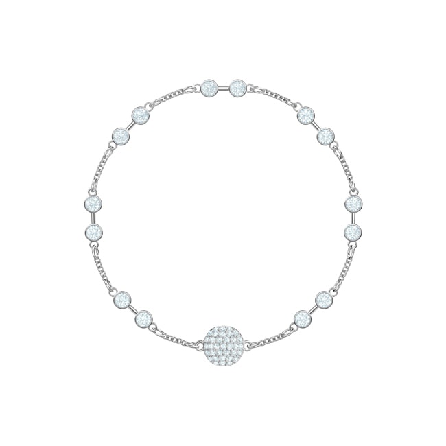 Swarovski Remix Collection Carrier Armband, weiss, rhodiniert - M5432774
