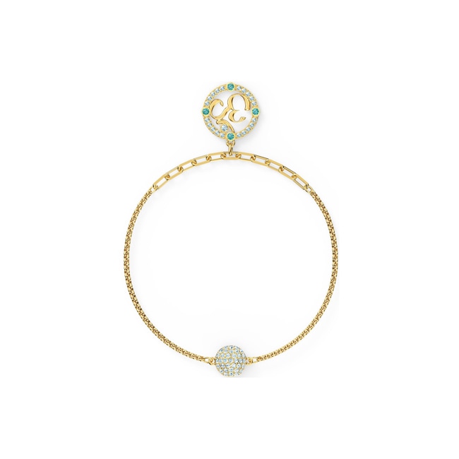 Swarovski Remix Collection Om bracelet, Multicoloured, gold plated - M5528717