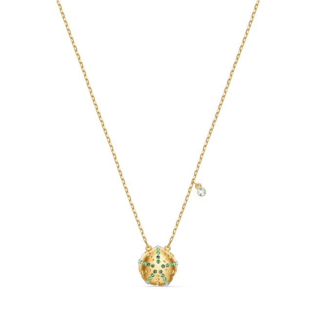 Swarovski Collier Shine Urchin, vert, métal doré - 5524663