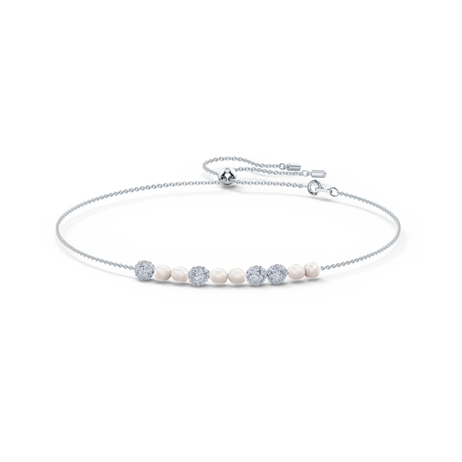 Swarovski Ras-de-cou So Cool, blanc, métal rhodié - 5521693