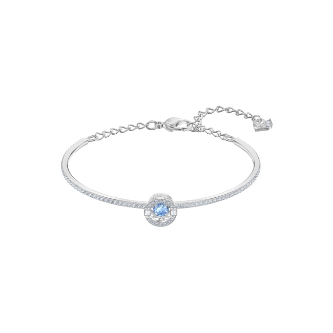 Swarovski Sparkling Dance Armreif, blau, rhodiniert - 5515385
