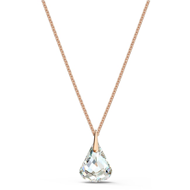 Swarovski Spirit necklace, white, pink gold plated - 5529125