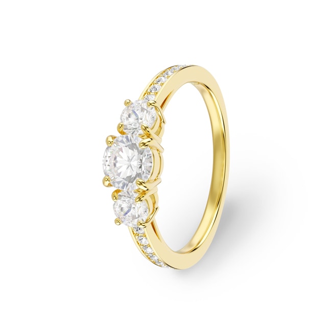 Swarovski Stilla Attract Ring Rund Weiss vergoldet - M5723292