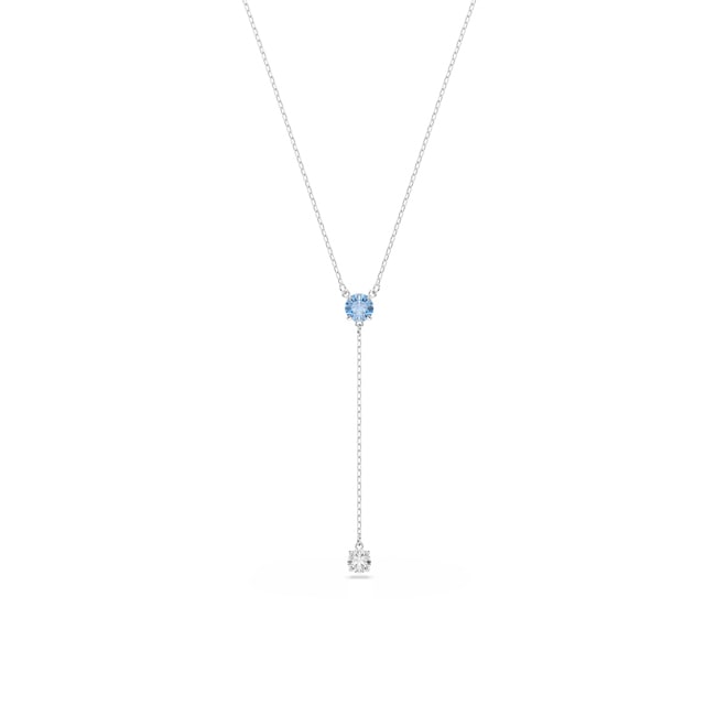 Swarovski Stilla Attract Y-Collier Blau rhodiniert - 5734249
