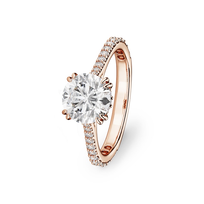 Swarovski Stilla Cocktailring Rund Pavé rosé vergoldet - M5642643