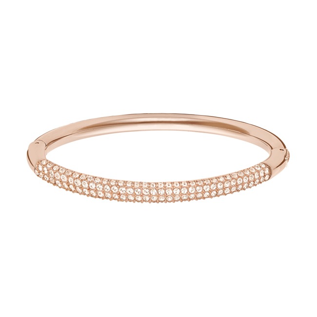 Swarovski Stone Armreif, weiss, Edelstahl - M5184516