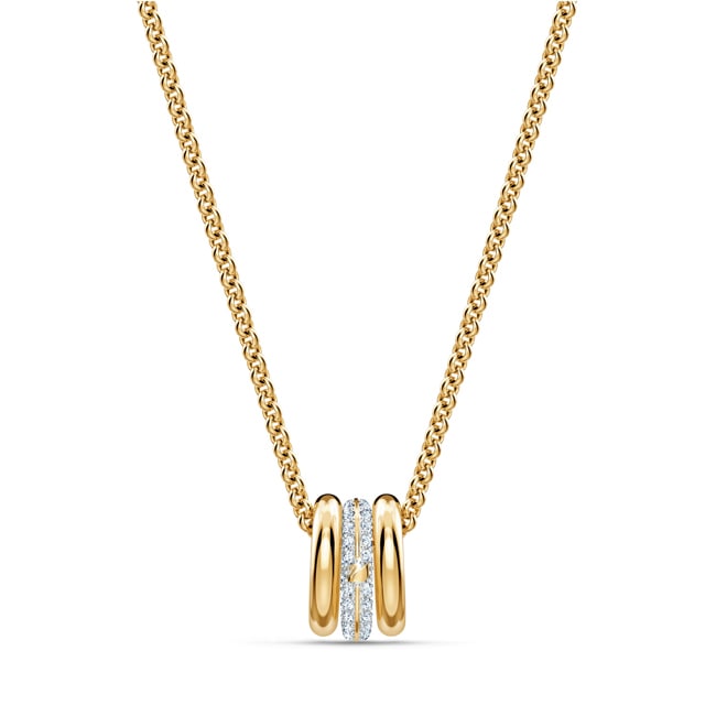 Swarovski Stone Halskette, weiss, Metallmix - 5523989