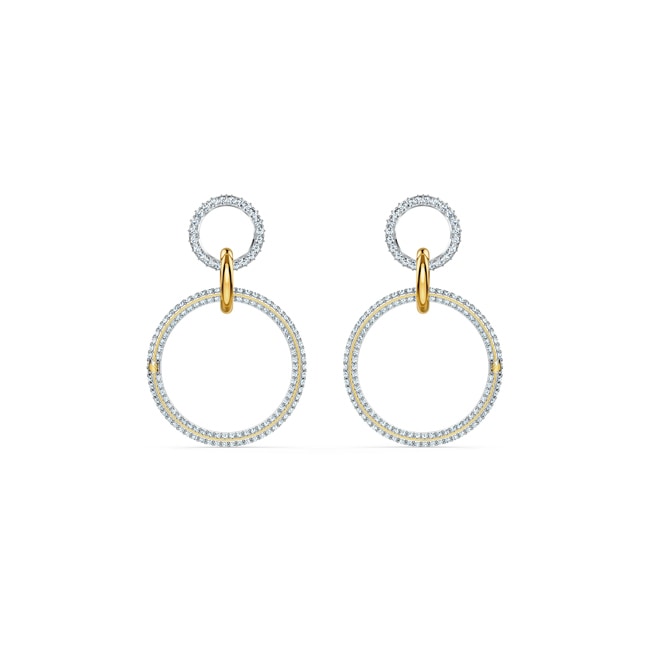 Swarovski Stone Ohrringe, weiss, Metallmix - 5523991