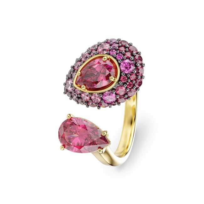 Swarovski Bague Ouverte Sublima Taille poire Plaqué or - M5752897
