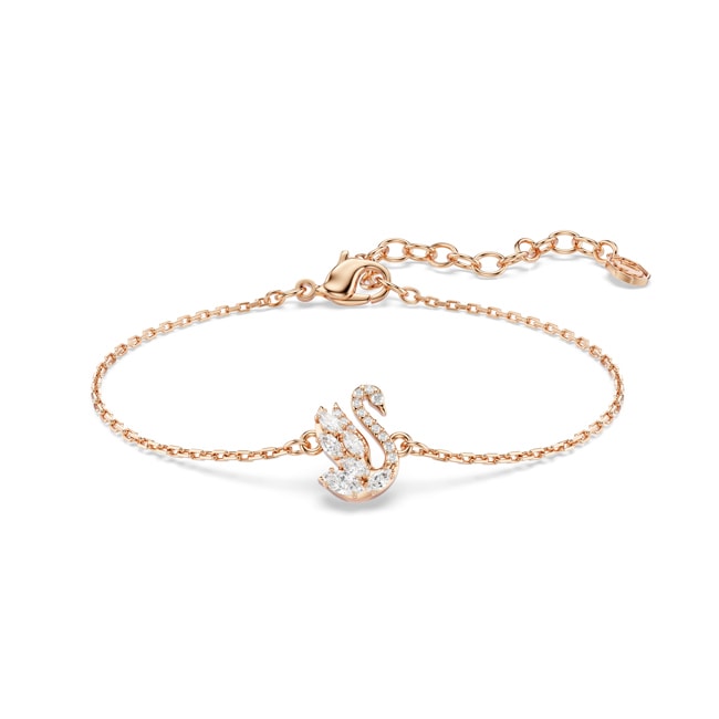 Swarovski Swan Bracelet White rose gold-plated - 5738202