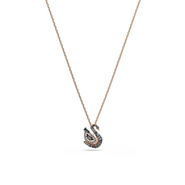 Swarovski Swan Collier Schwarz rosé vergoldet - 5764882