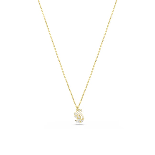 Swarovski Swan Necklace White gold-plated - 5754626