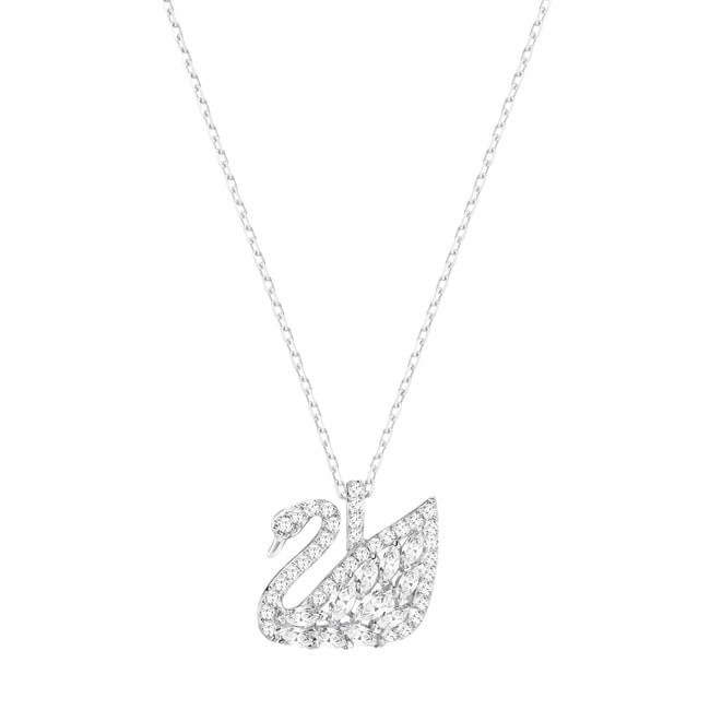 Swarovski Collier Swan Lake, blanc, métal rhodié - 5296469