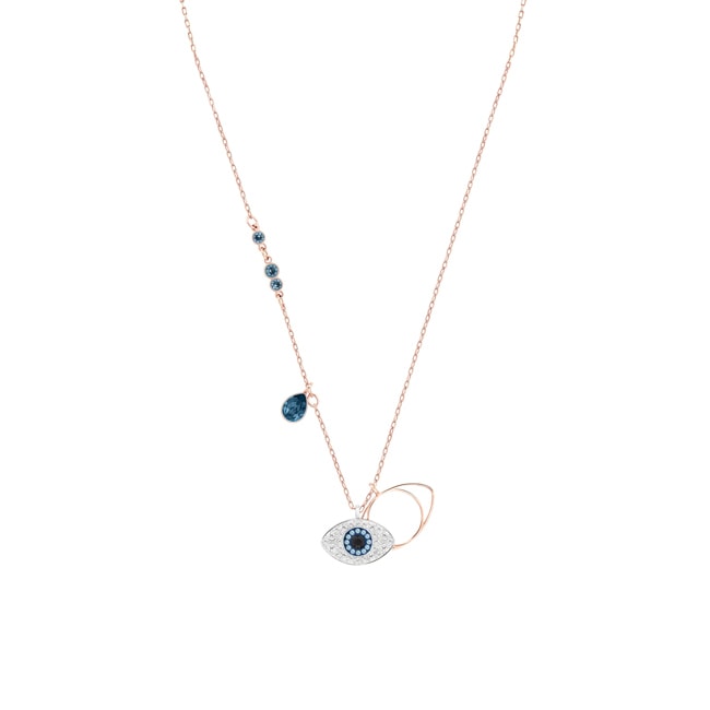 Swarovski Symbolic Evil Eye Halskette, blau, metallmix - 5172560