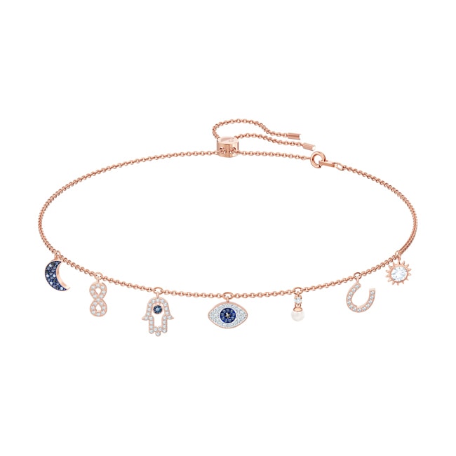 Swarovski Symbolic Halskette, mehrfarbig, rosé vergoldet - 5497664