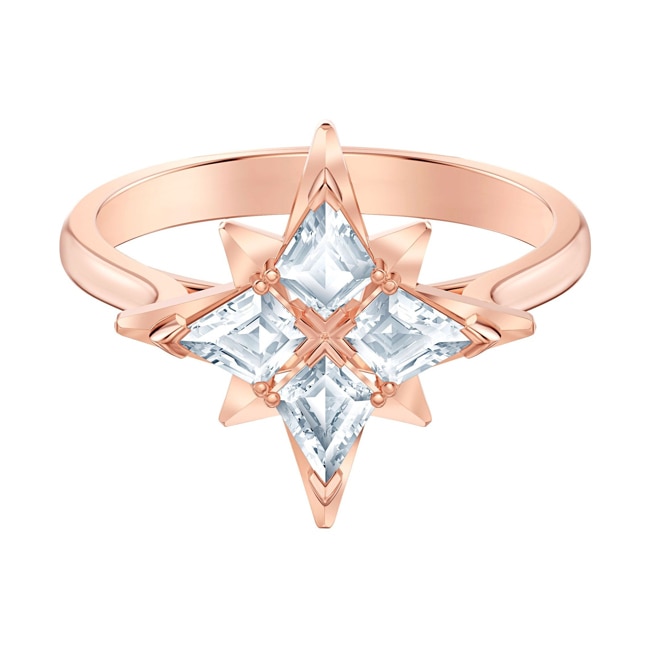 Swarovski Symbolic Star Ring, weiss, rosé vergoldet - M5513213
