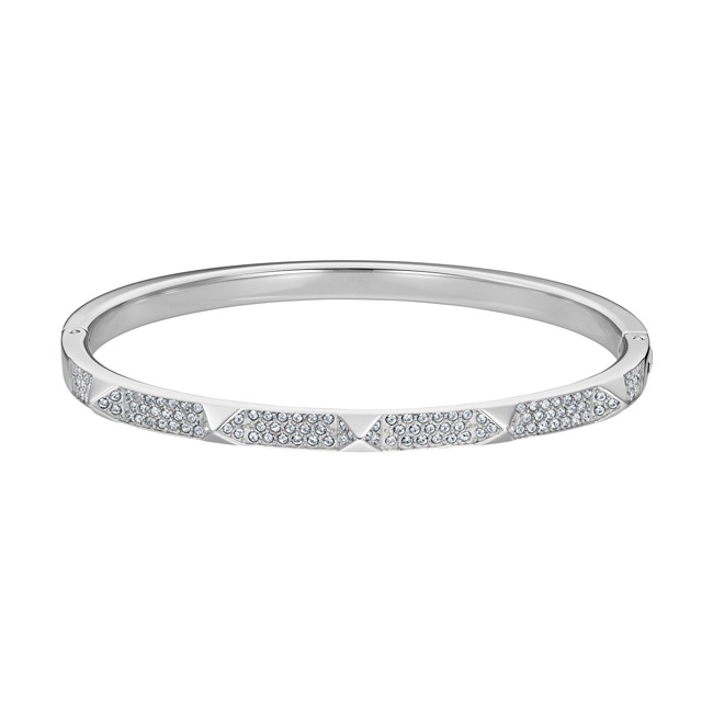 Swarovski Tactic Bangle, white, Stainless steel - M5511390