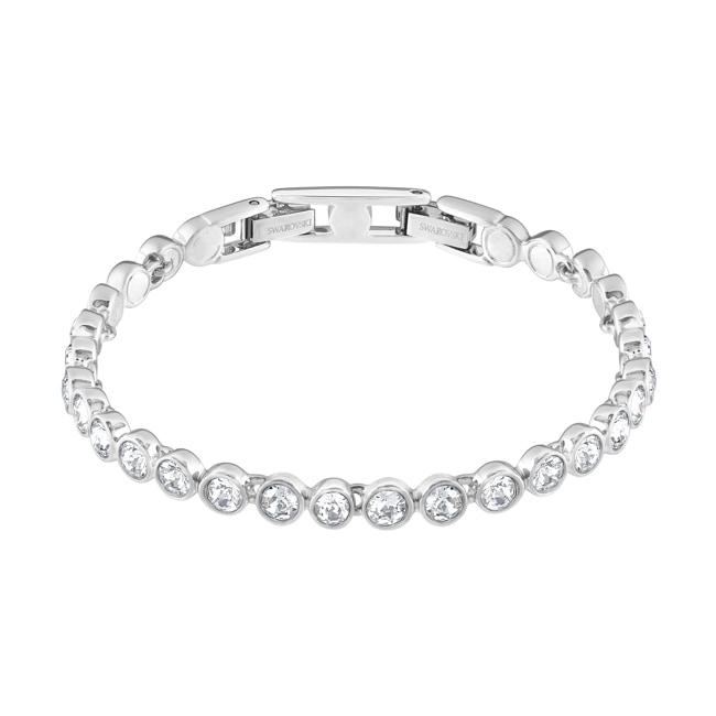 Swarovski Tennis Armband, weiss, rhodiniert - 1971305